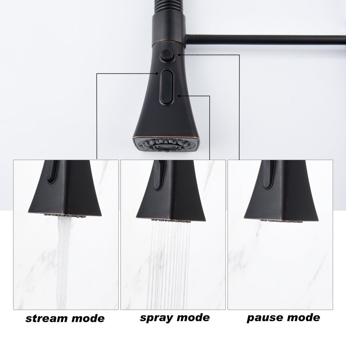 Pull Down Kitchen Faucet with Sprayer