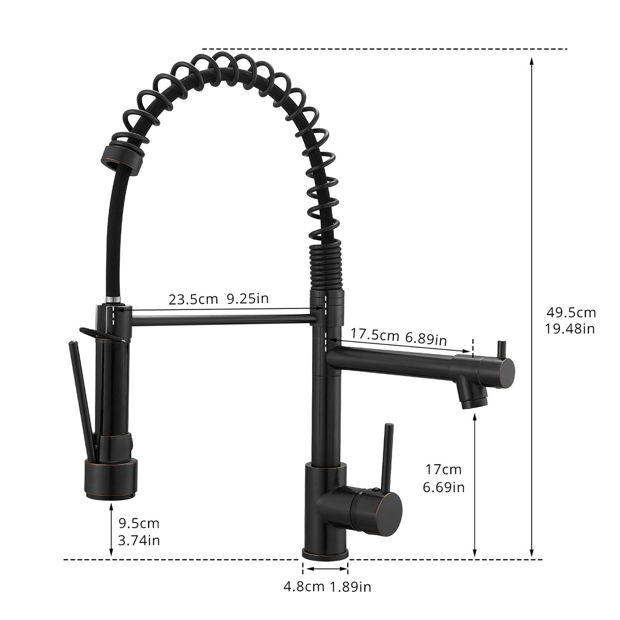 Pull Down Kitchen Faucet with Sprayer