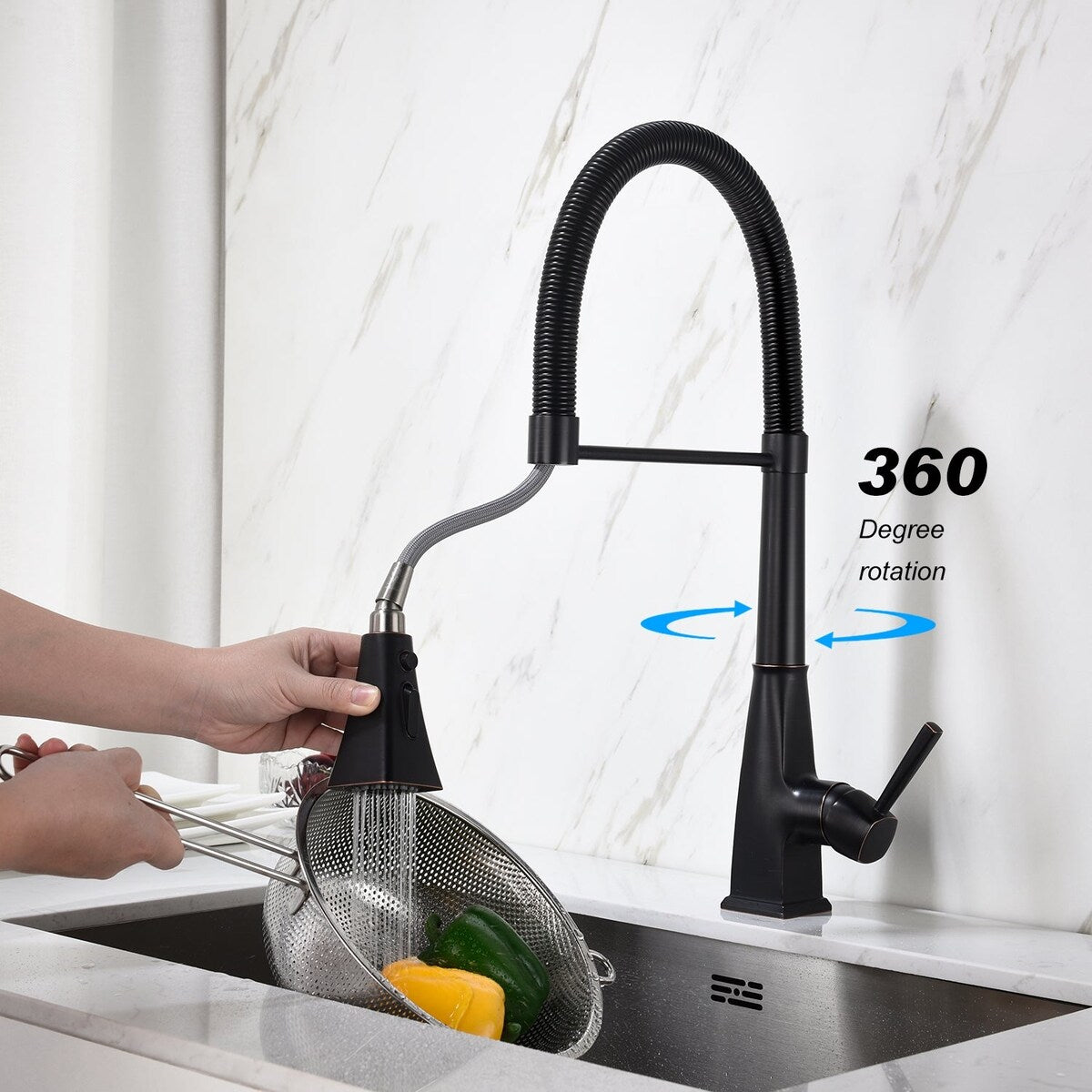 Pull Down Kitchen Faucet with Sprayer