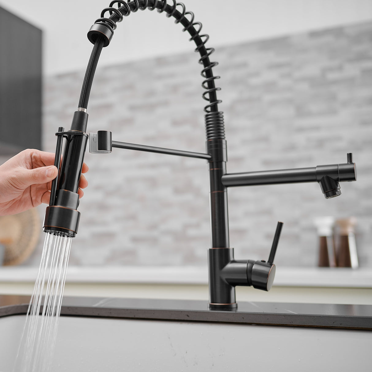 Pull Down Kitchen Faucet with Sprayer