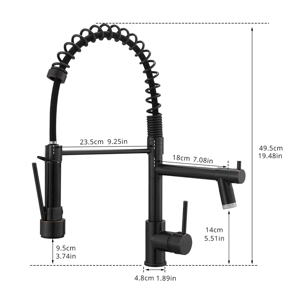 Pull Down Kitchen Faucet with Sprayer