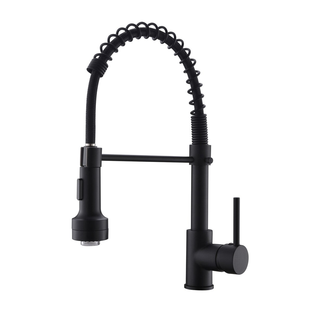 Pull Down Spray Swivel Kitchen Faucet w/LED 2 Spout