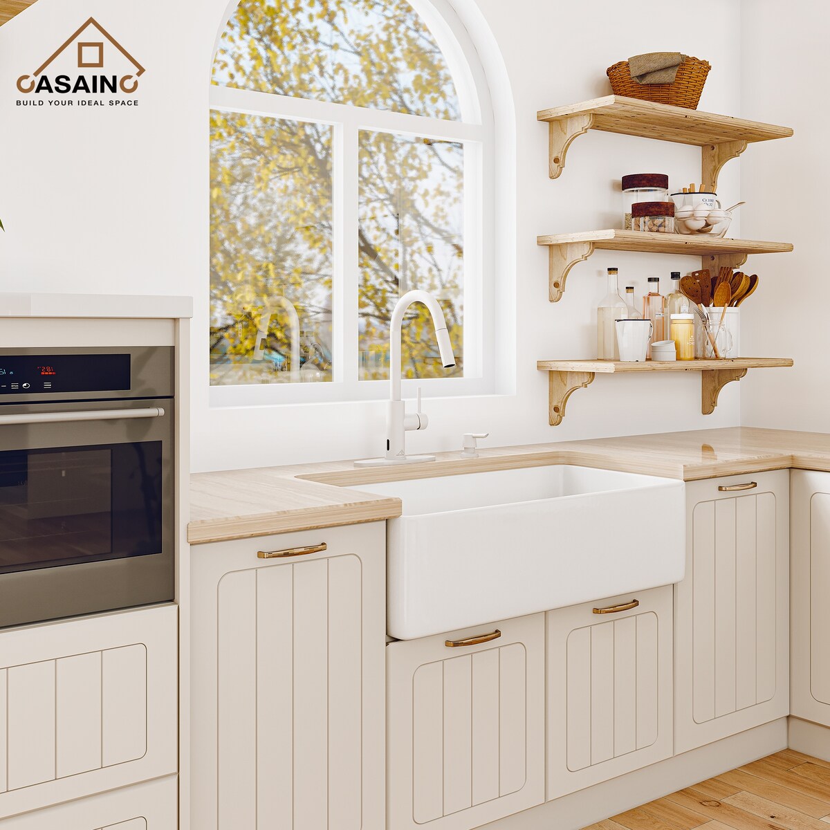 Pull Down Sprayer Kitchen Faucet with Infrared Sensor