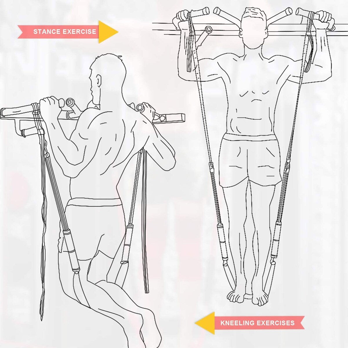 Pull and Pull-up Assist Band System Adjustable Band , High-Strength Resistance Band for Home Exercises