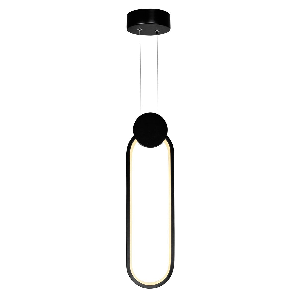 Pulley 4 in LED Black Mini Pendant