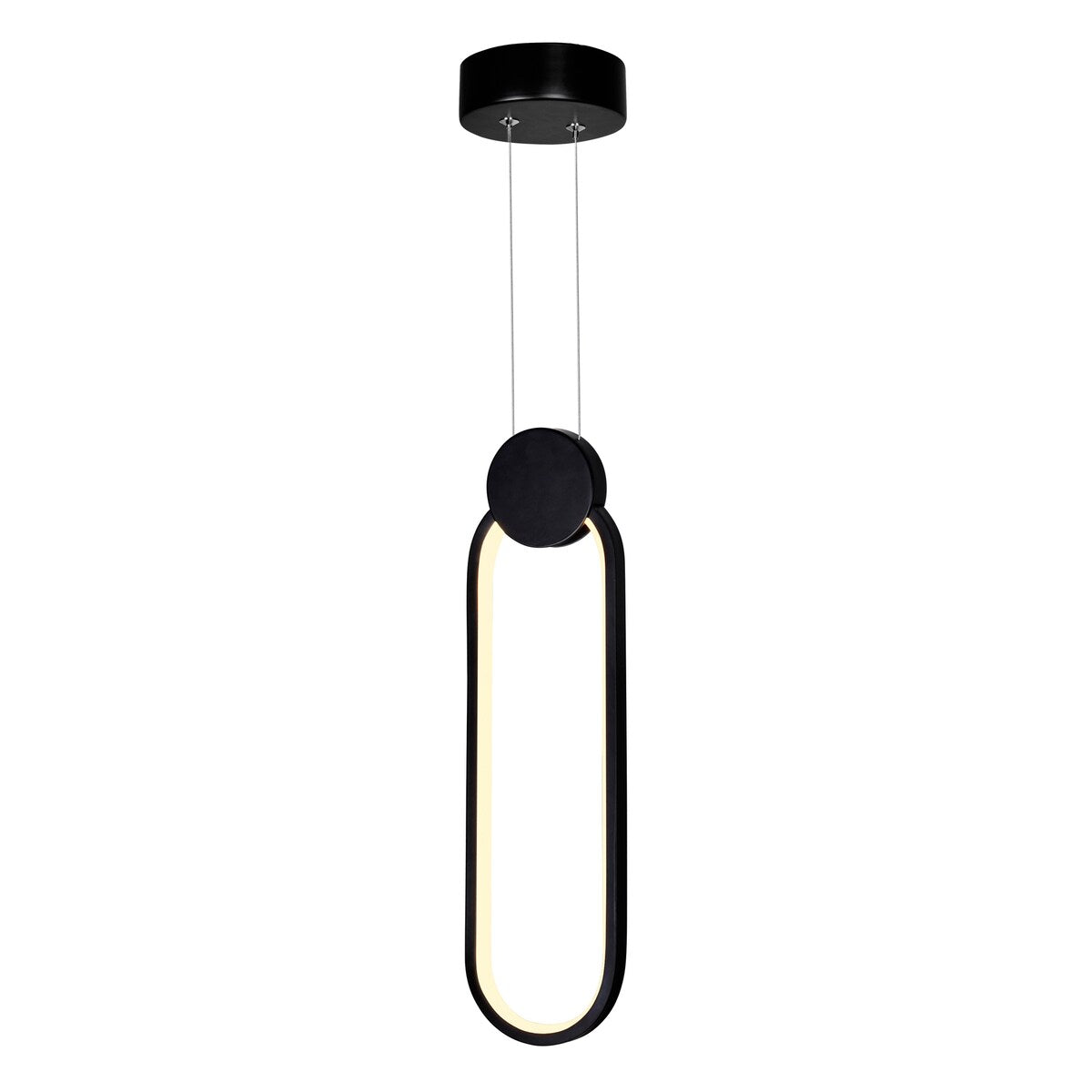 Pulley 4 in LED Black Mini Pendant