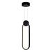 Pulley 4 in LED Black Mini Pendant