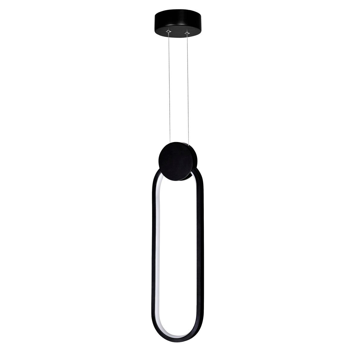 Pulley 4 in LED Black Mini Pendant