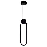 Pulley 4 in LED Black Mini Pendant