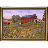 Pumpkin Patch-THEWIN9572 Print 18.5"x27.5" by Thelma Winter