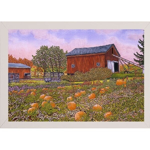 Pumpkin Patch-THEWIN9572 Print 18.5"x27.5" by Thelma Winter