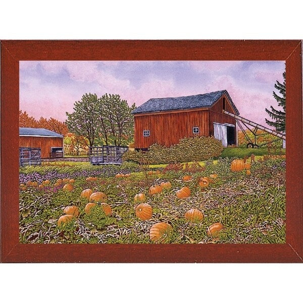 Pumpkin Patch-THEWIN9572 Print 18.5"x27.5" by Thelma Winter