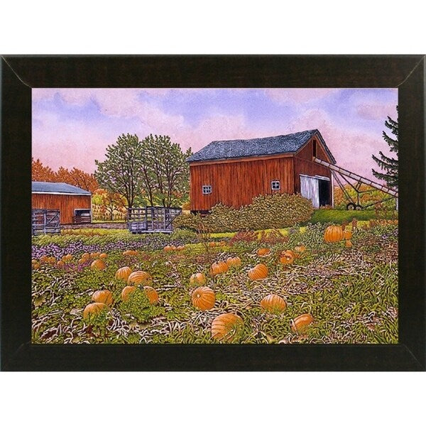 Pumpkin Patch-THEWIN9572 Print 18.5"x27.5" by Thelma Winter