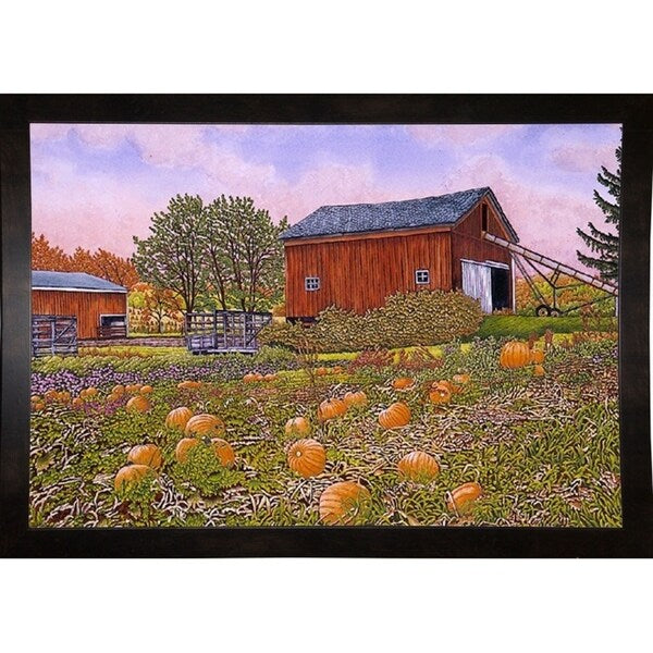 Pumpkin Patch-THEWIN9572 Print 18.5"x27.5" by Thelma Winter