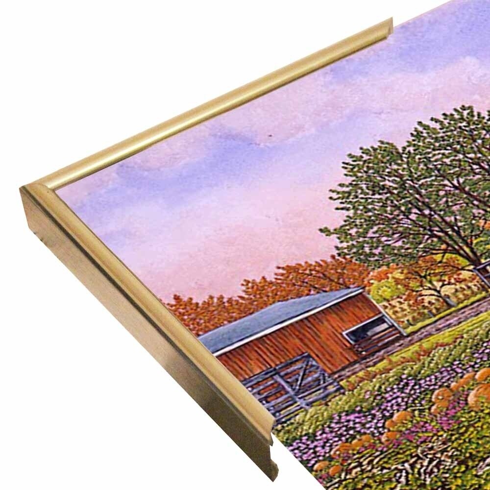 Pumpkin Patch-THEWIN9572 Print 18.5"x27.5" by Thelma Winter
