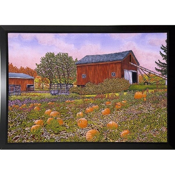 Pumpkin Patch-THEWIN9572 Print 18.5"x27.5" by Thelma Winter