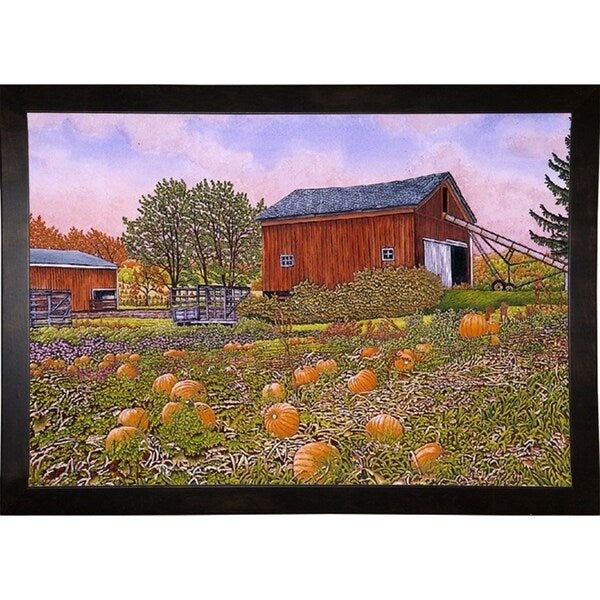 Pumpkin Patch-THEWIN9572 Print 18.5"x27.5" by Thelma Winter