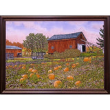 Pumpkin Patch-THEWIN9572 Print 18.5"x27.5" by Thelma Winter