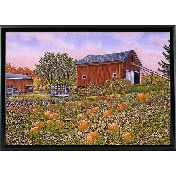 Pumpkin Patch-THEWIN9572 Print 18.5"x27.5" by Thelma Winter