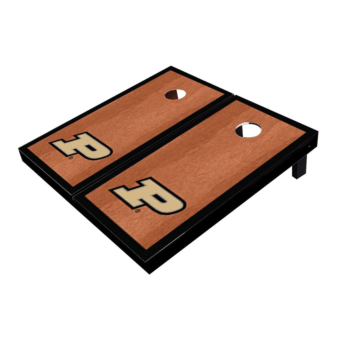 Purdue Boilermakers Black Rosewood Matching Borders Cornhole Boards