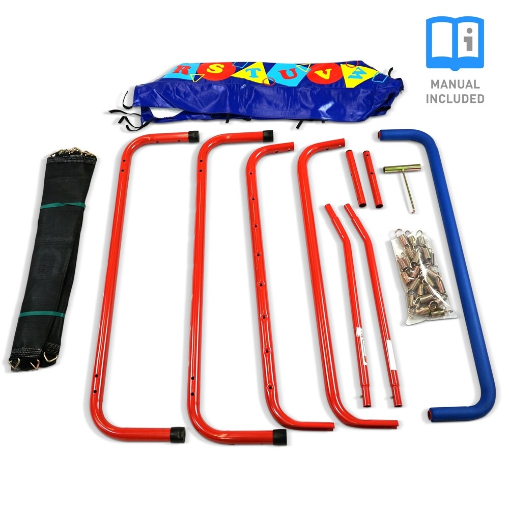 Pure Fun Preschool Jumper Kids Trampoline with Handrail