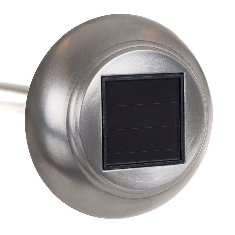 Pure Garden Glass Honeycomb Solar LED Pathway Lights Set of 12 - Silver