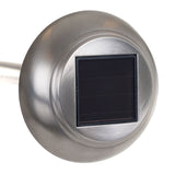 Pure Garden Glass Honeycomb Solar LED Pathway Lights Set of 12 - Silver