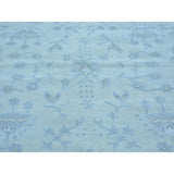 Pure Wool Stone Wash Oushak Hand-knotted Oriental Rug - 8'1" x 10'3"