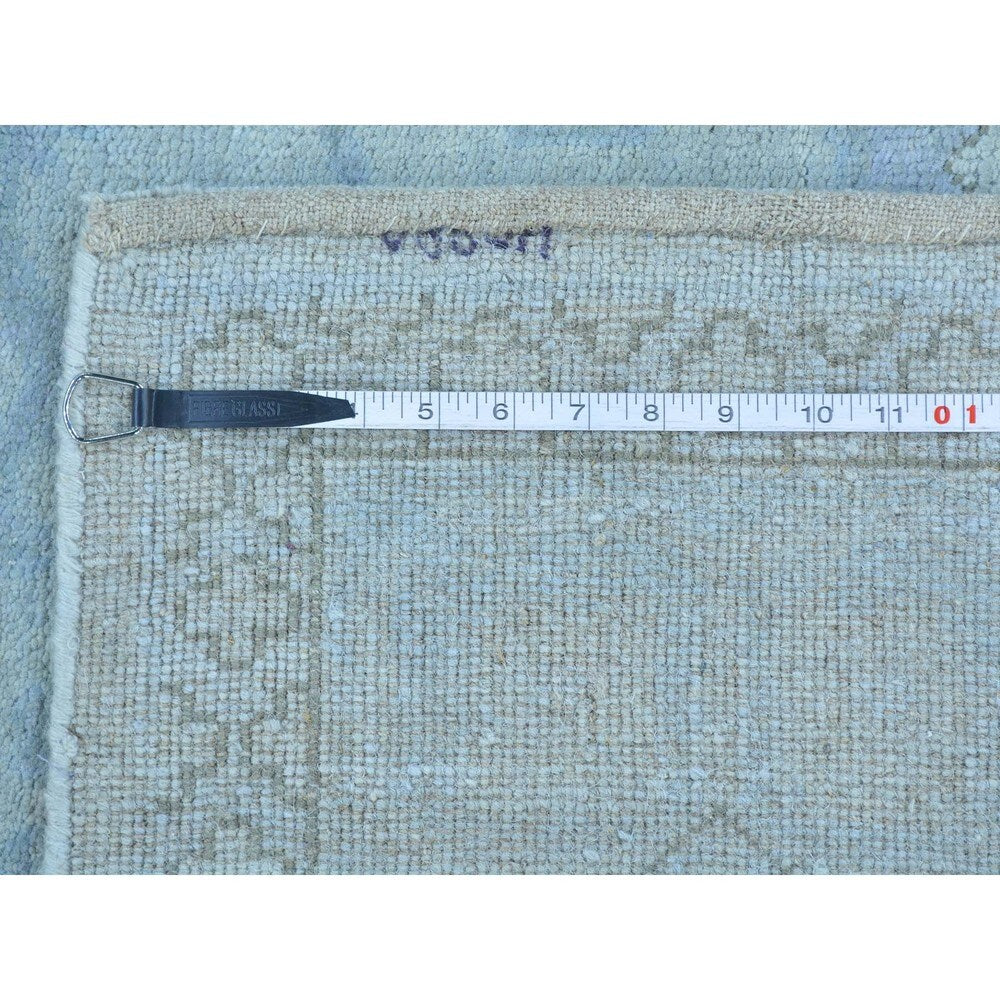 Pure Wool Stone Wash Oushak Hand-knotted Oriental Rug - 8'1" x 10'3"