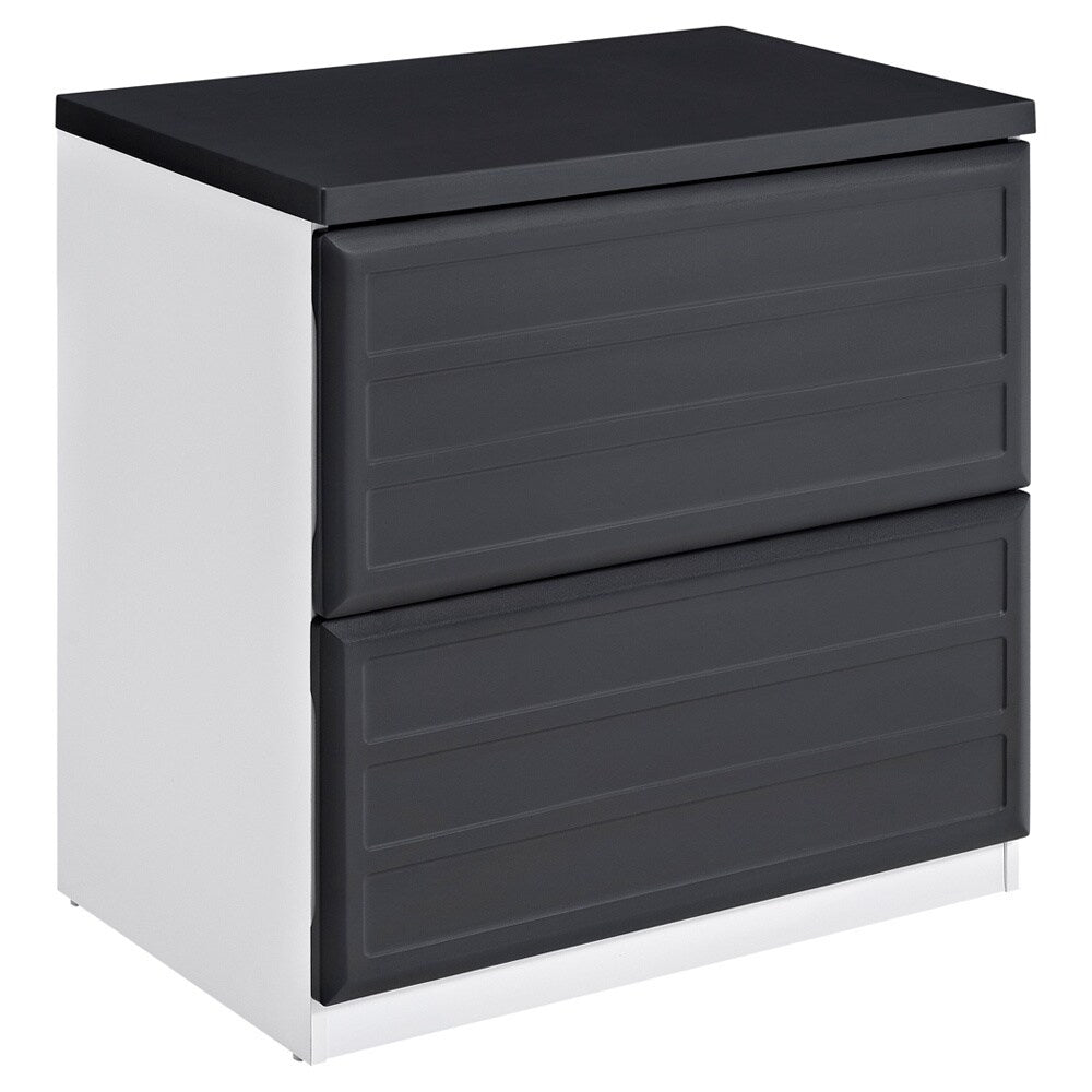 Amerwiood Home Pursuit White/ Grey Lateral File Cabinet