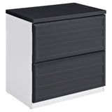 Amerwiood Home Pursuit White/ Grey Lateral File Cabinet