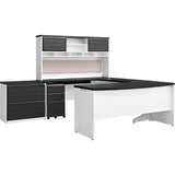 Amerwiood Home Pursuit White/ Grey Lateral File Cabinet