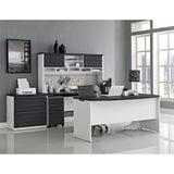 Amerwiood Home Pursuit White/ Grey Lateral File Cabinet