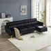 Pushback Chair Shape Four Seats with Footstool Plaid Fleece Diamond Electroplated Gold Triple Leg Indoor Modular Sofa