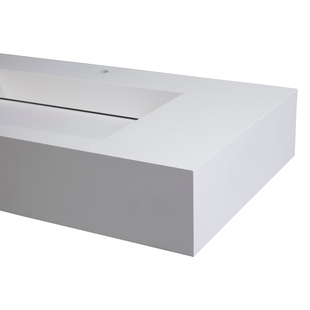 Pyramid Solid Surface Wall Mounted Sink