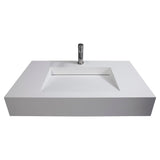 Pyramid Solid Surface Wall Mounted Sink