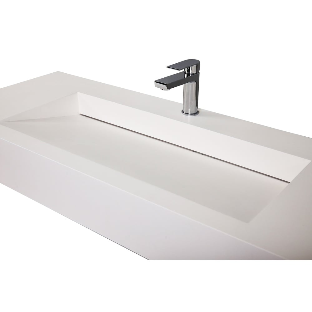 Pyramid Solid Surface Wall Mounted Sink