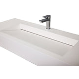 Pyramid Solid Surface Wall Mounted Sink