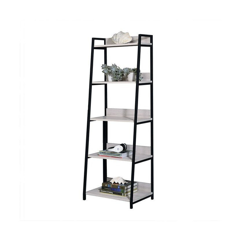 Q-Max 16" L Five-tire shelf Rectangular Leaning-Ladder Bookshelf