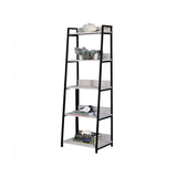 Q-Max 16" L Five-tire shelf Rectangular Leaning-Ladder Bookshelf
