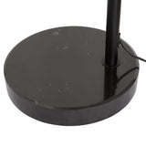 Q-Max Modern 81" Tall Standing Adjustable Arched Floor Lamp with Double Drum Shade and Marble Base