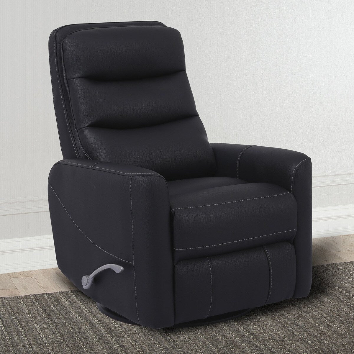 Q-Max Manual Swivel Glider Recliner Articulating Headrest