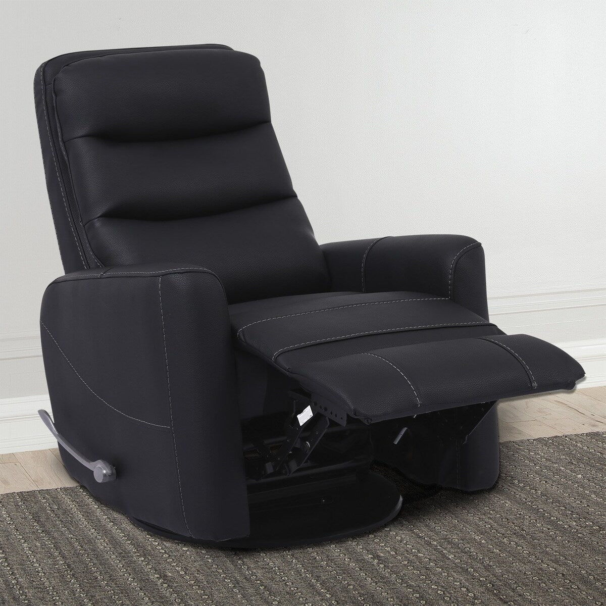 Q-Max Manual Swivel Glider Recliner Articulating Headrest