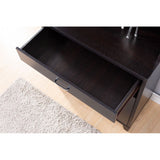 Q-Max Mid Century Modern Baker's Rack Featuring One Top Open Shelf