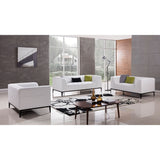 Q-Max Top grade Leatherette Sofa with Metal Legs