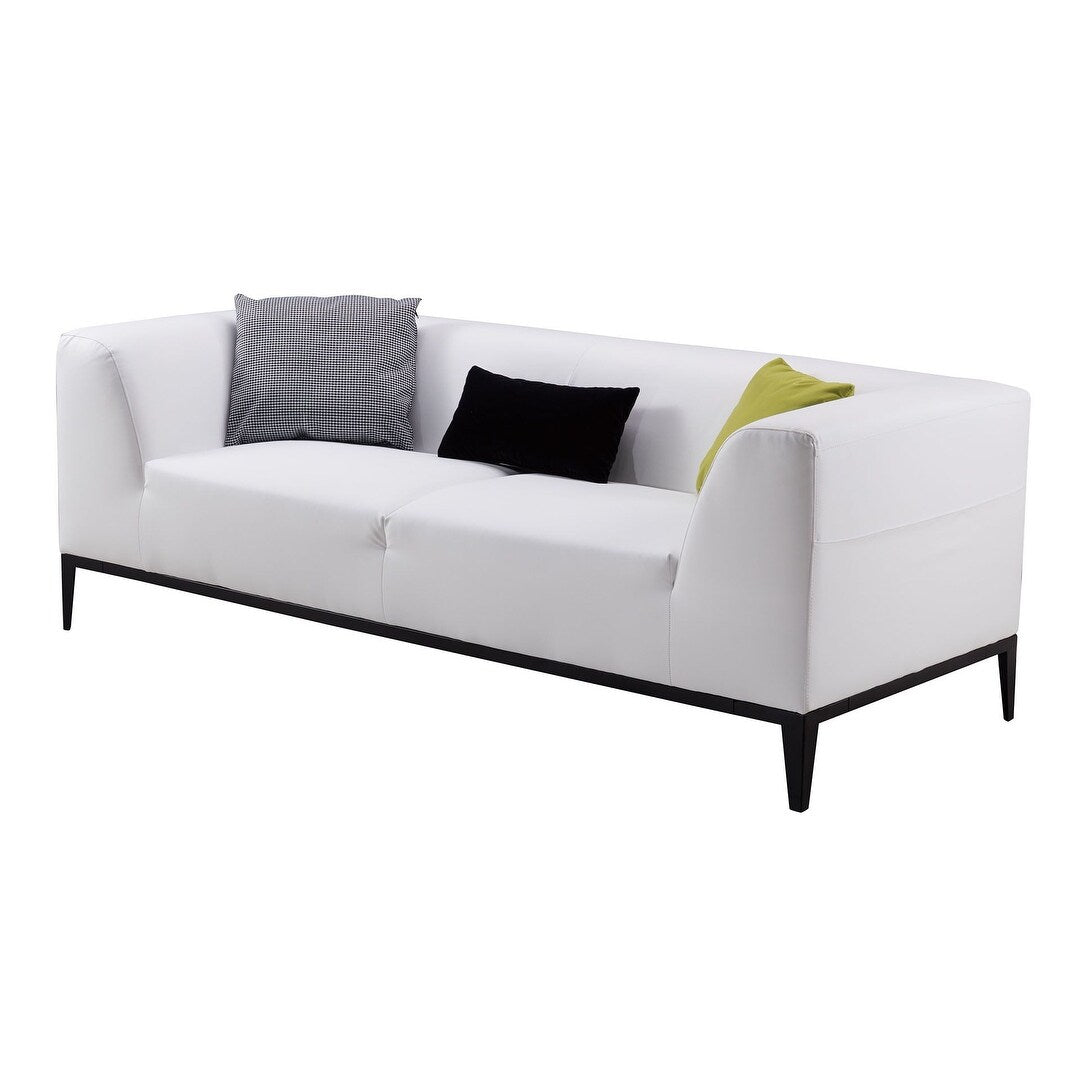 Q-Max Top grade Leatherette Sofa with Metal Legs