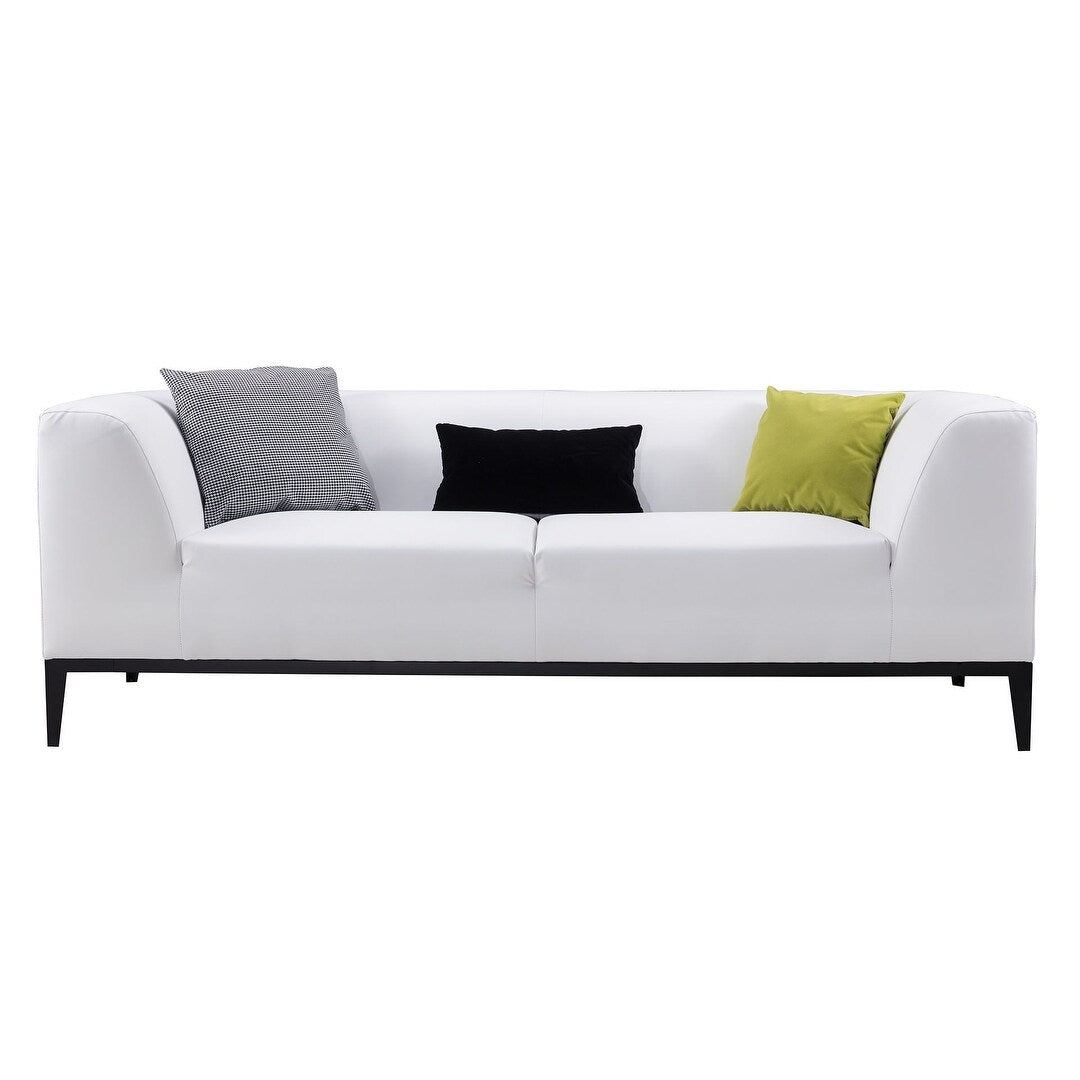 Q-Max Top grade Leatherette Sofa with Metal Legs