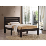 Q-Max Wooden Slatted Headboard Low Profile footboard Full Bed
