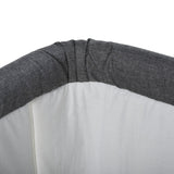 Qaba Bassinet Baby Folding and Adjustable Baby Crib for 0-5 Months with Easy Moving Wheels & 5 Height Levels