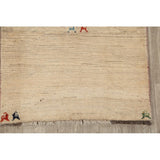 Qashqai Gabbeh Shiraz Hand Knotted Persian Modern Area Rug - 4'3" x 3'2"